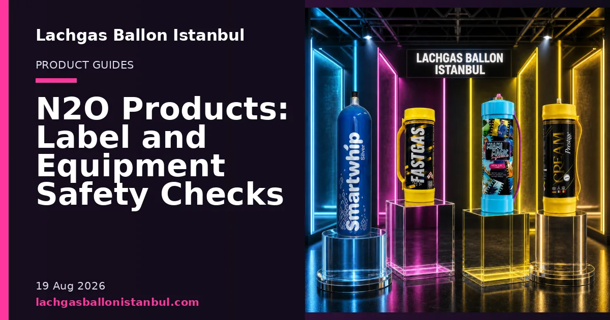 Lachgas Ballon Istanbul blog cover showing product cylinders in a studio setting